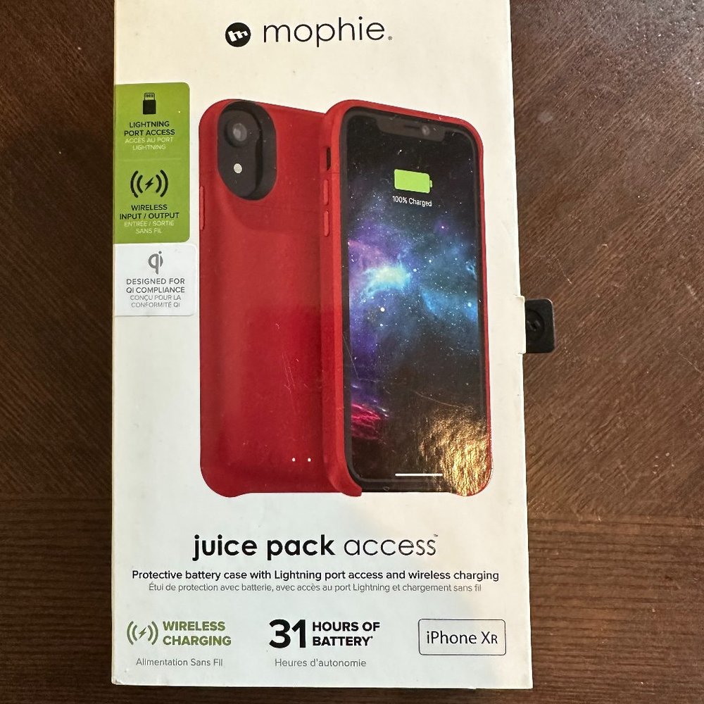 Red Mophie juice pack access for Apple  iPhone XR